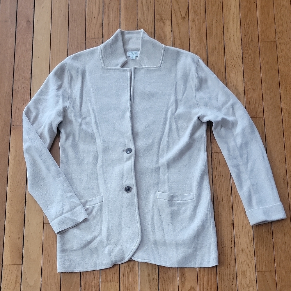 J.Crew Cream Sweater Blazer
